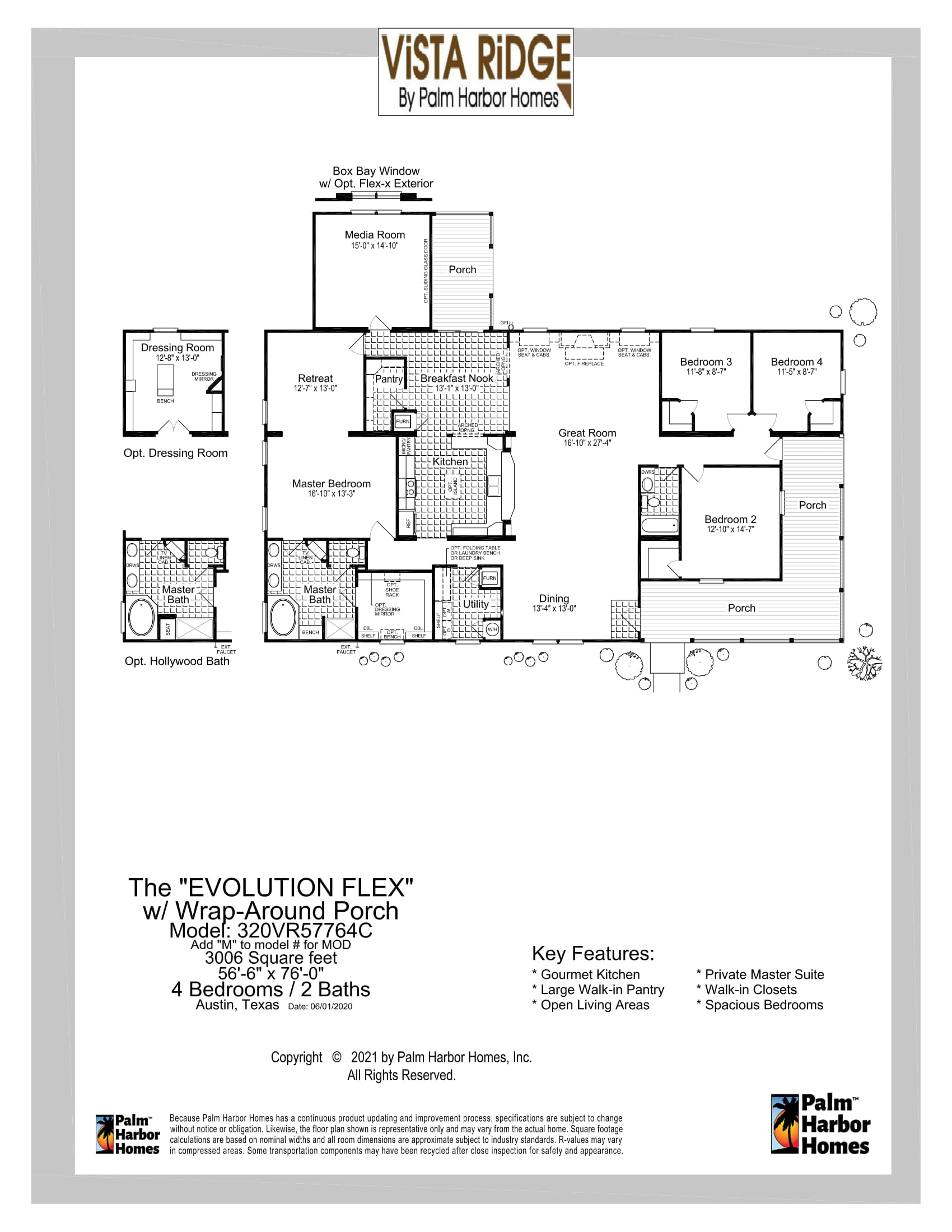 Vista Ridge The Evolution Flex 320VR57764C from